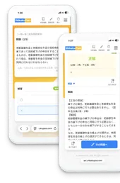 一問一答の問題と解説の画面