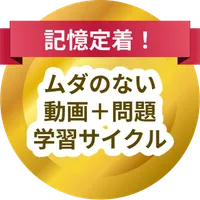 記憶が定着する動画+問題の学習サイクル