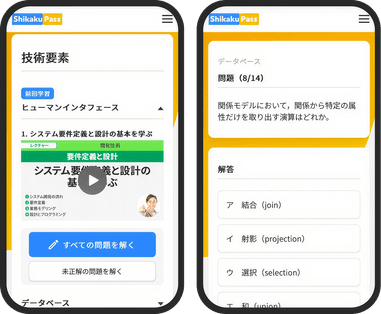 厳選過去問 & 学習カリキュラム