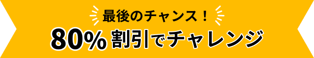 80%割引でチャレンジ